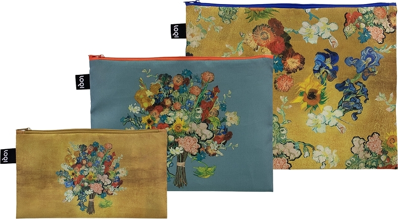 Saszetki Museum Vincent van Gogh Flower Pattern z recyklingu 3 szt.
