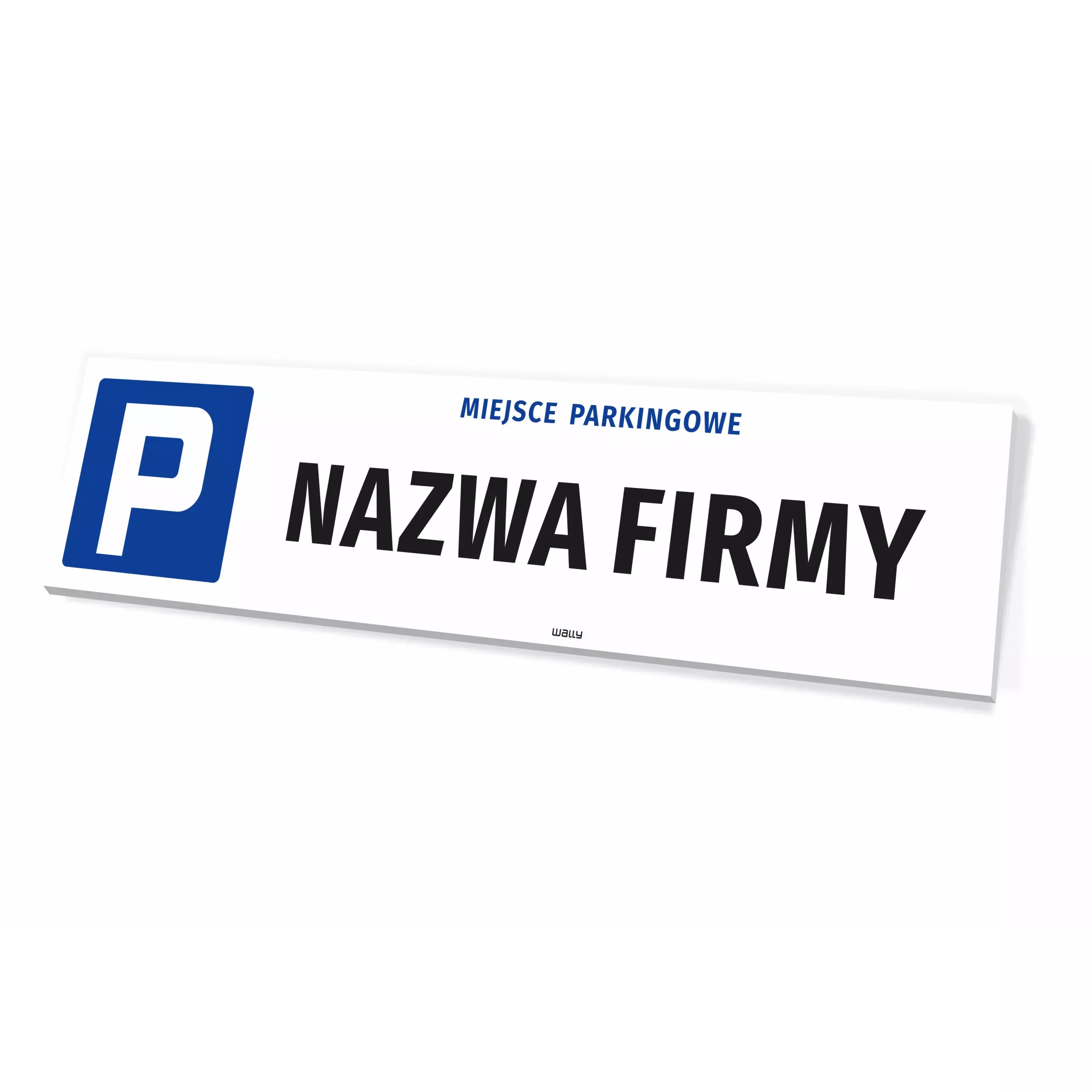 Tabliczka - miejsce parkingowe z personalizacją, 50x12 cm