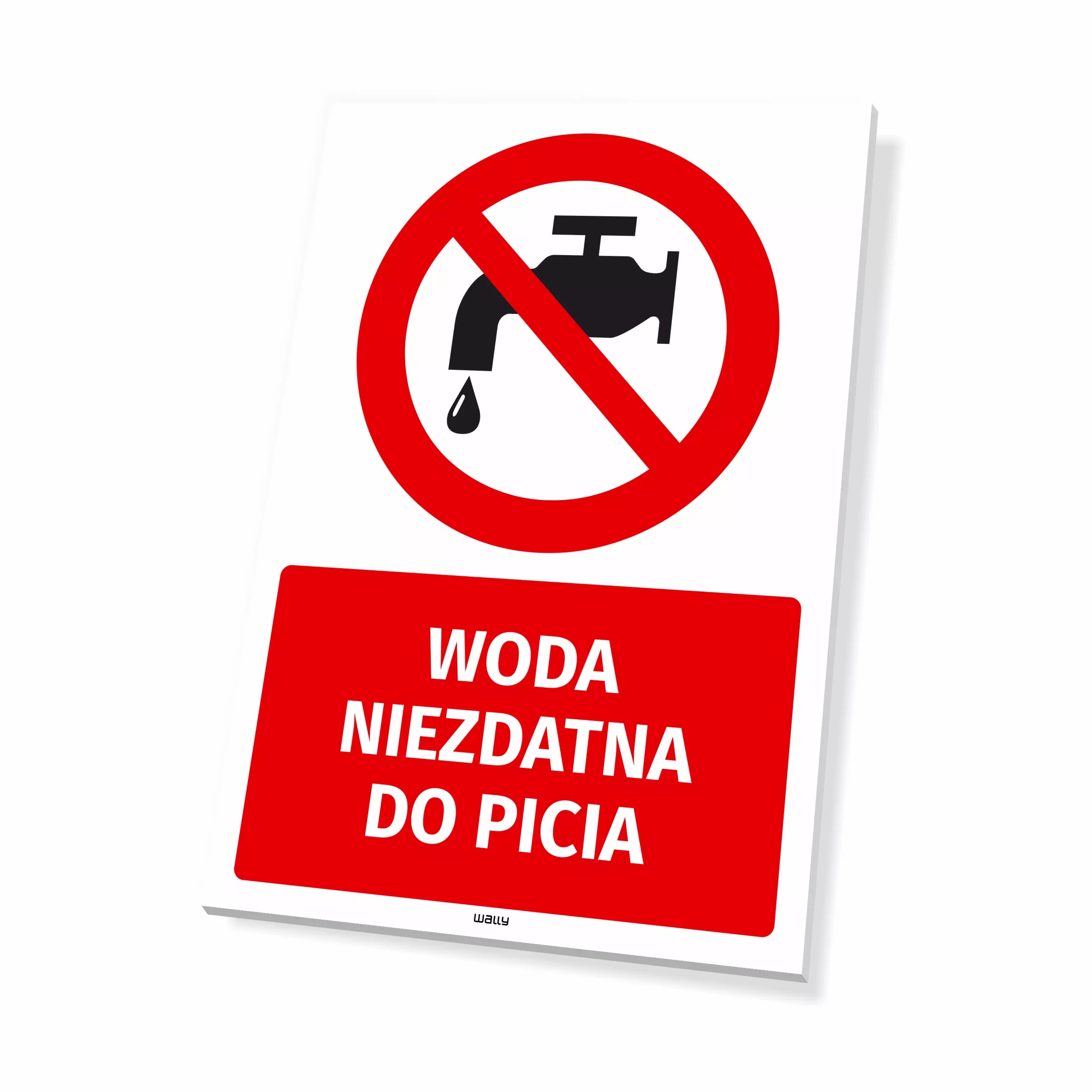 Tabliczka: Woda niezdatna do picia