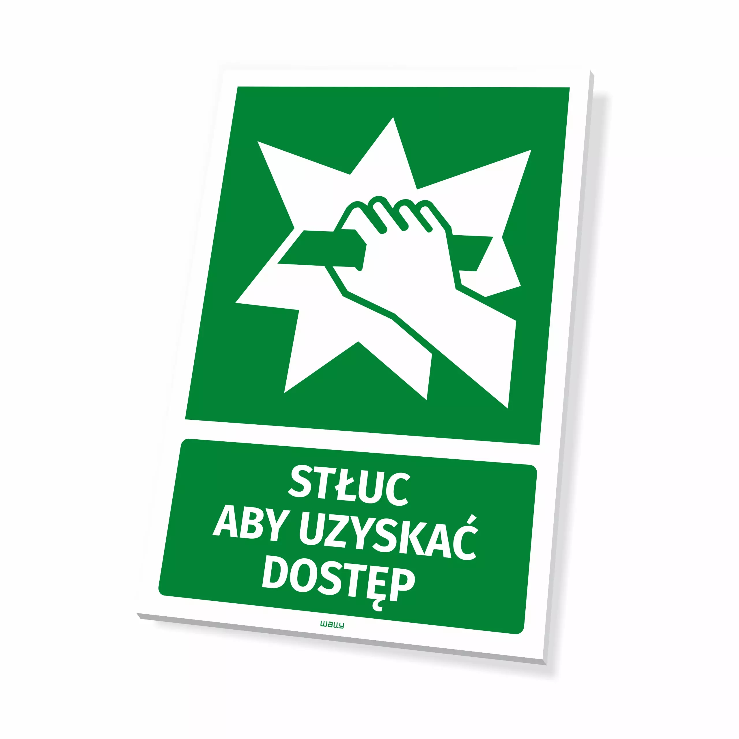 Tabliczka: stłuc aby uzyskać dostęp