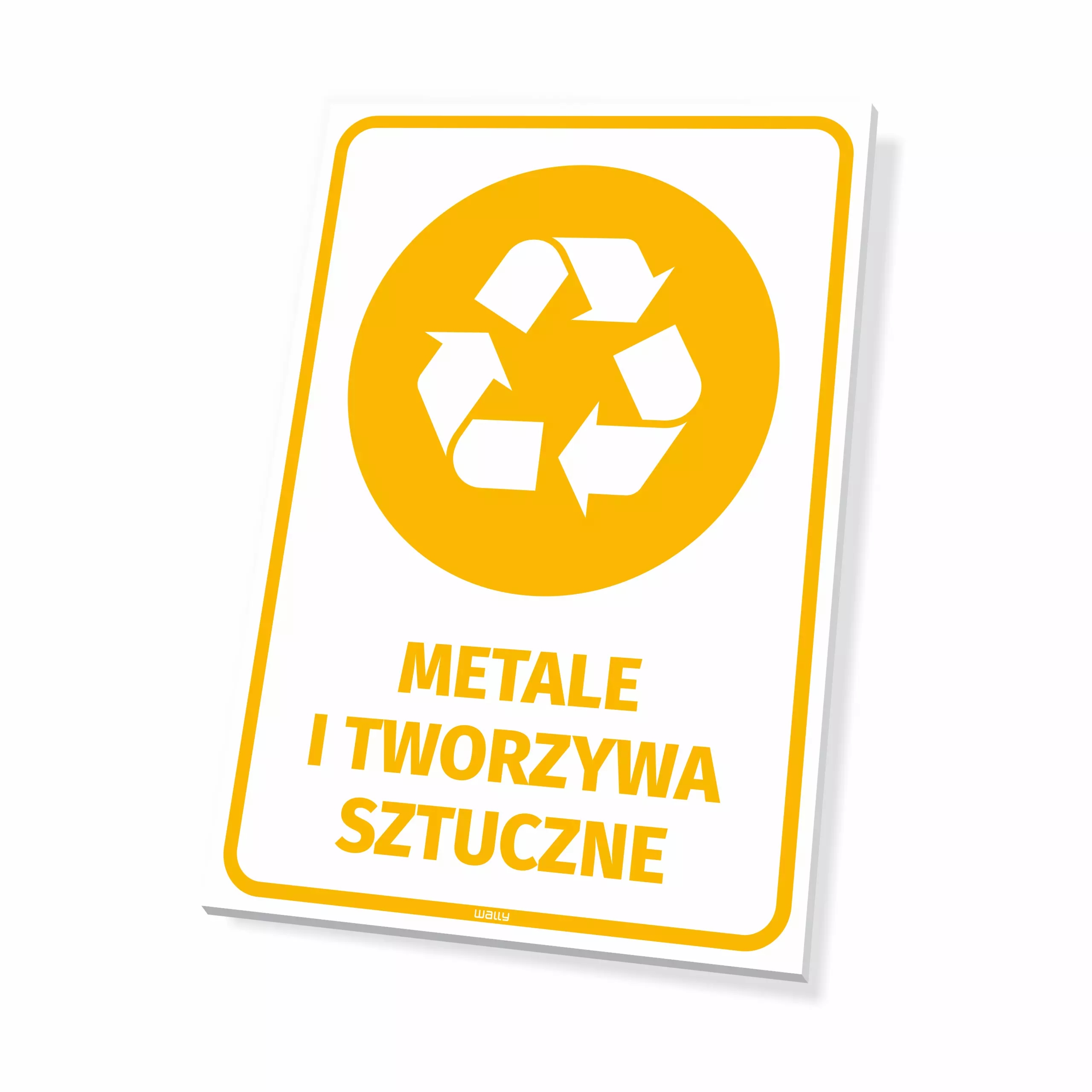 Tabliczka na kosz - Metale i tworzywa sztuczne