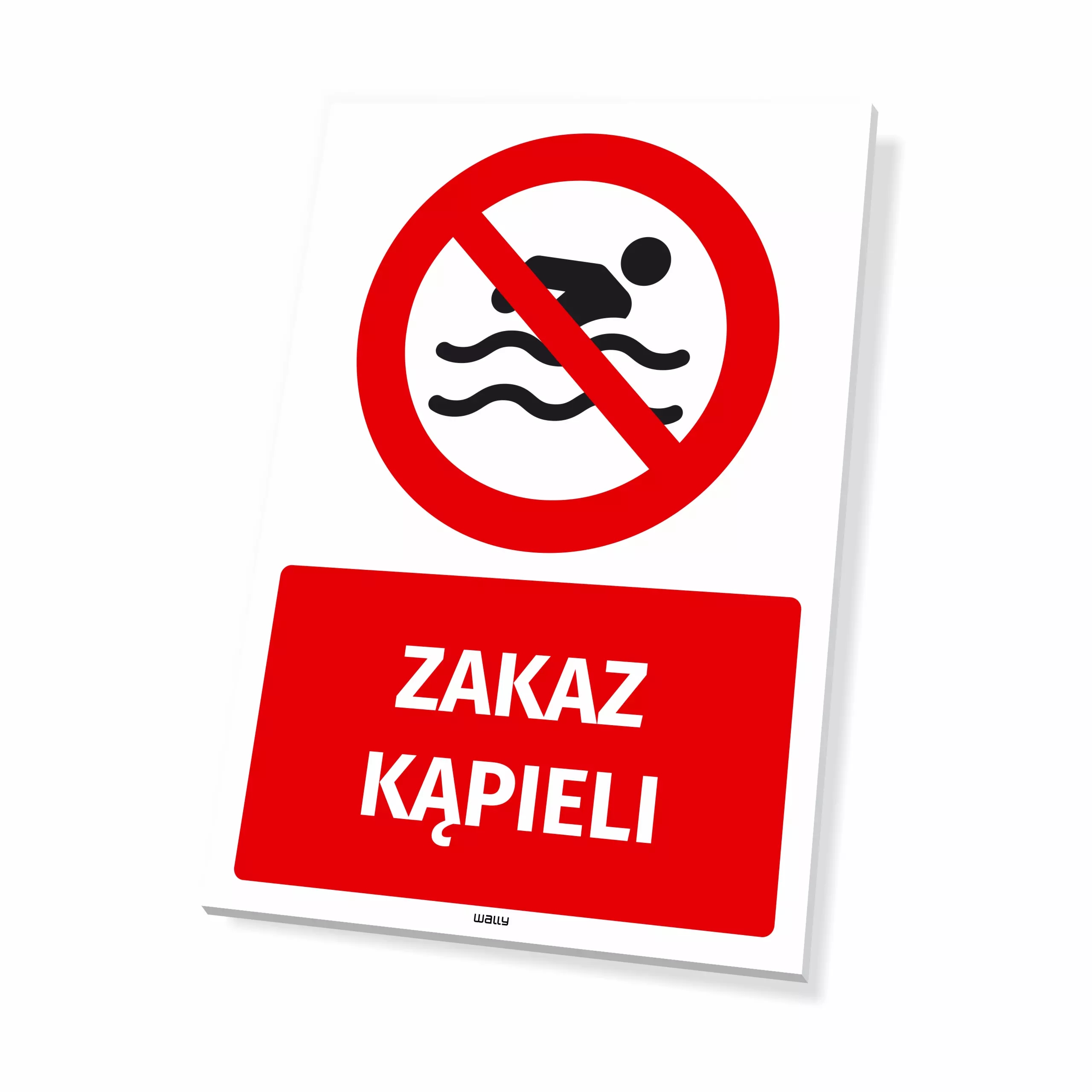 Tabliczka: Zakaz kąpieli