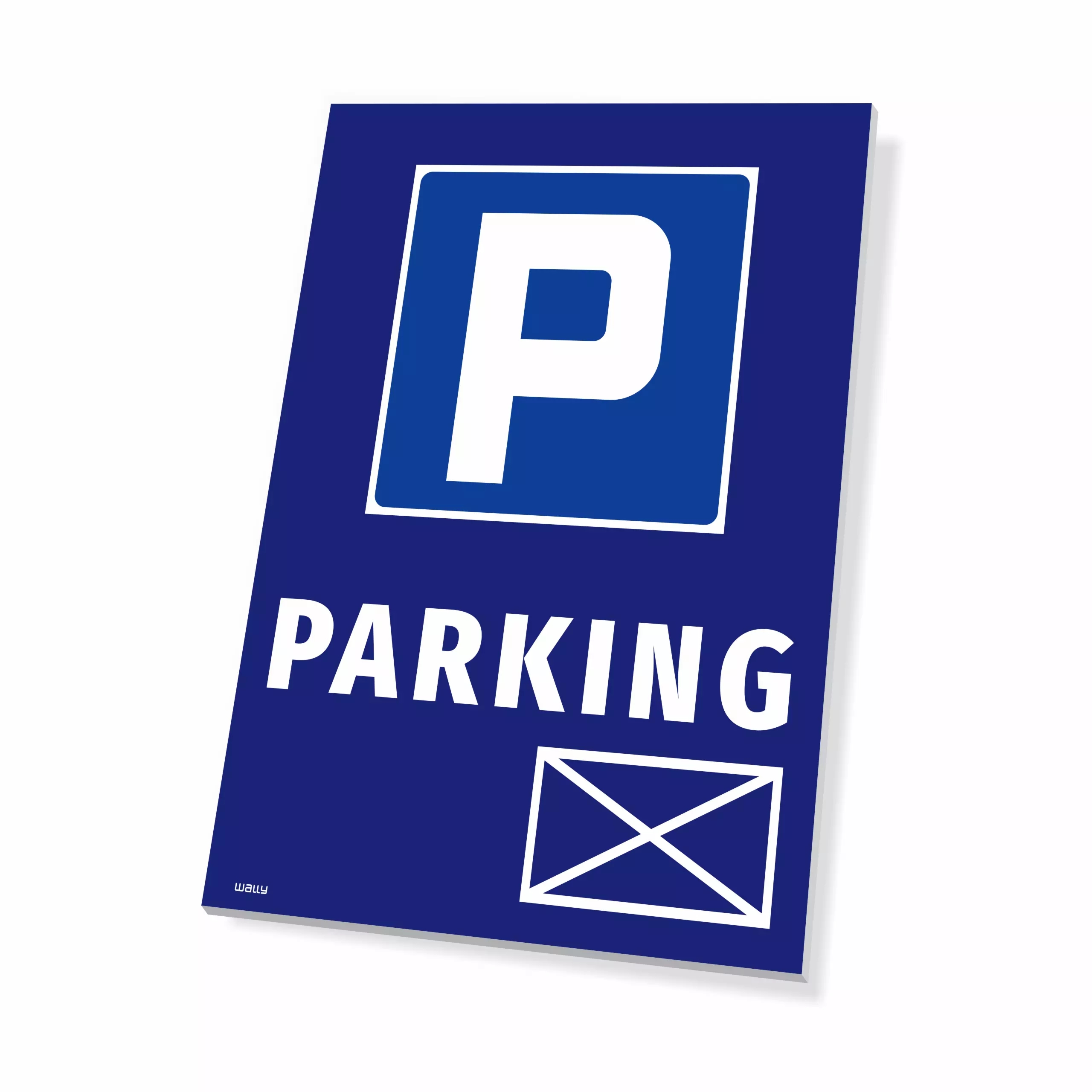 Tabliczka - parking + symbol koperty