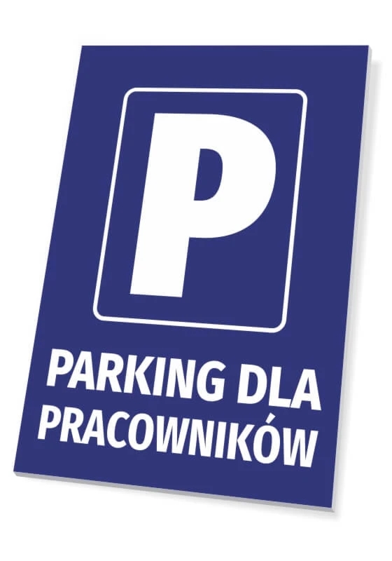 Tabliczka parkingowa: Parking dla pracowników