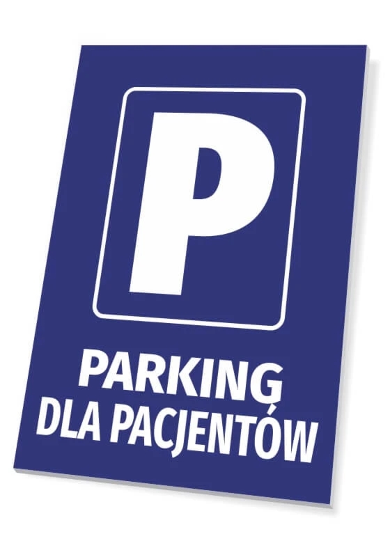 Tabliczka parkingowa: Parking dla pacjentów