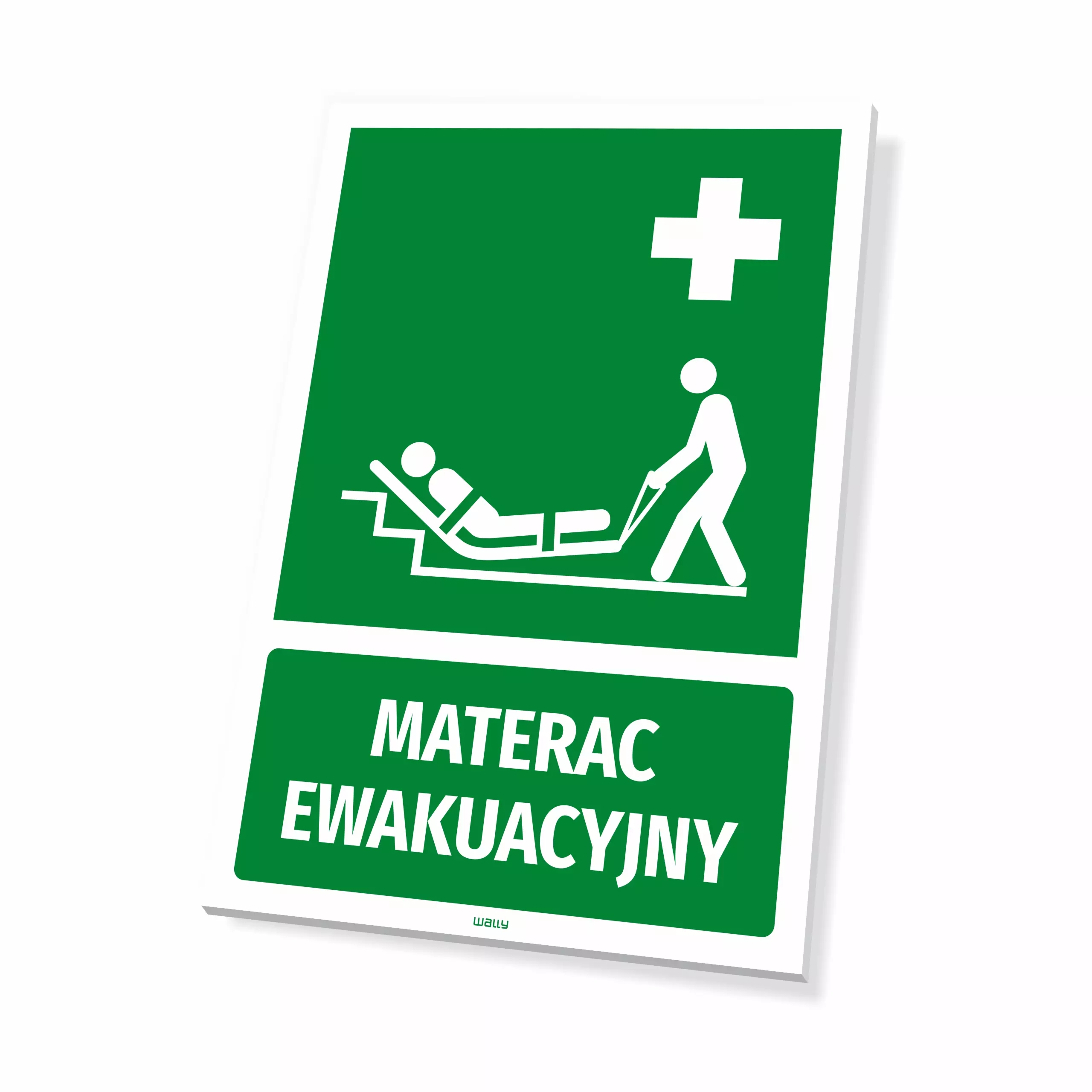Tabliczka: materac ewakuacyjny