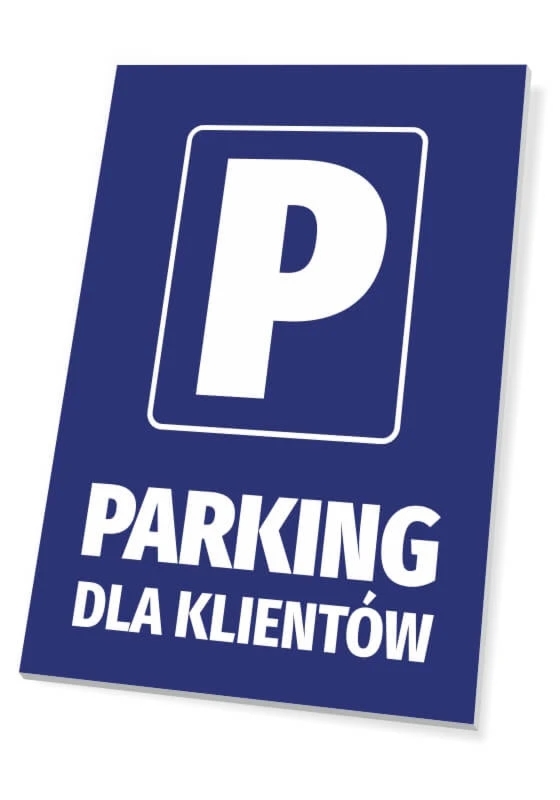 Tabliczka: Parking dla klientów
