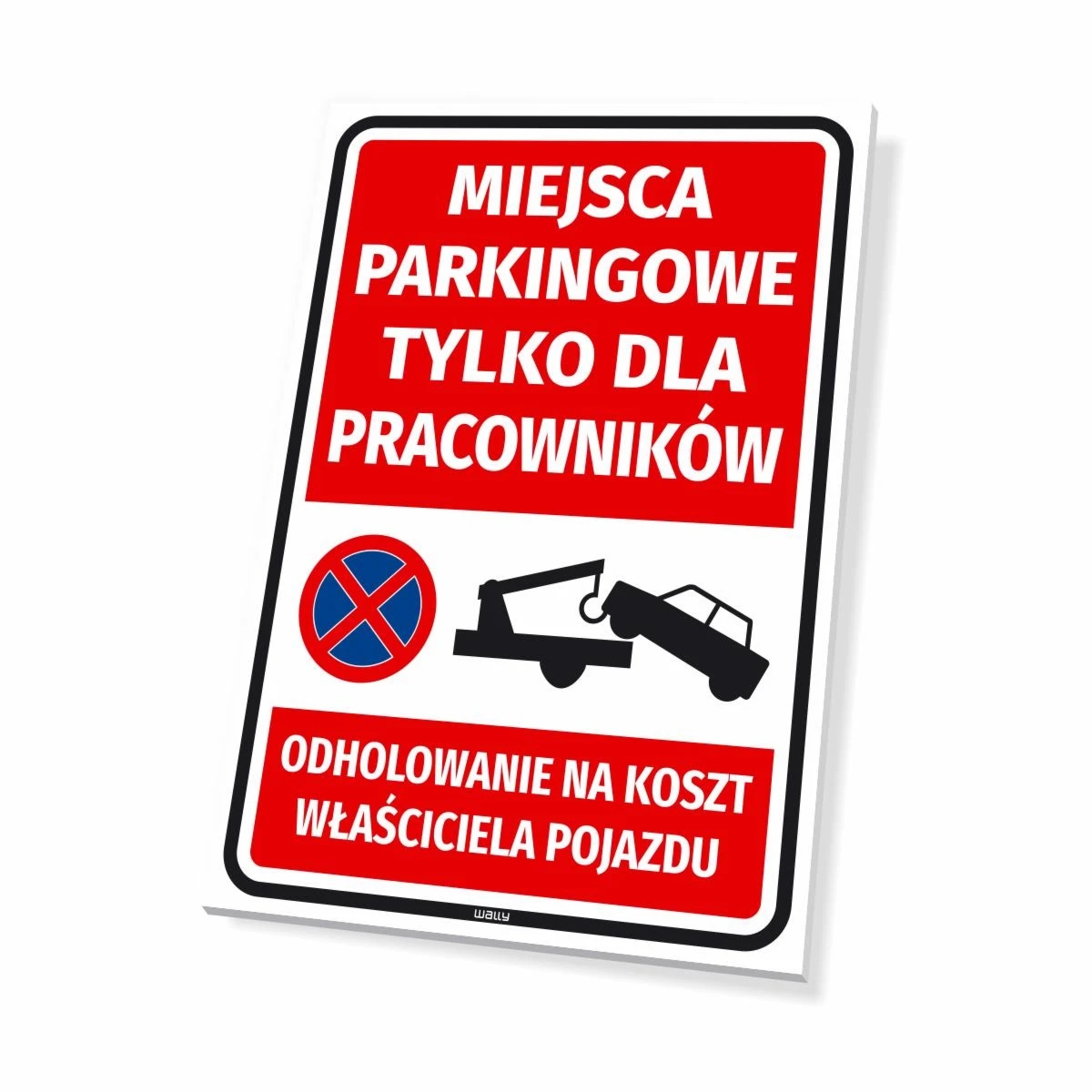 Tabliczka parkingowa: Miejsca parkingowe tylko dla pracowników