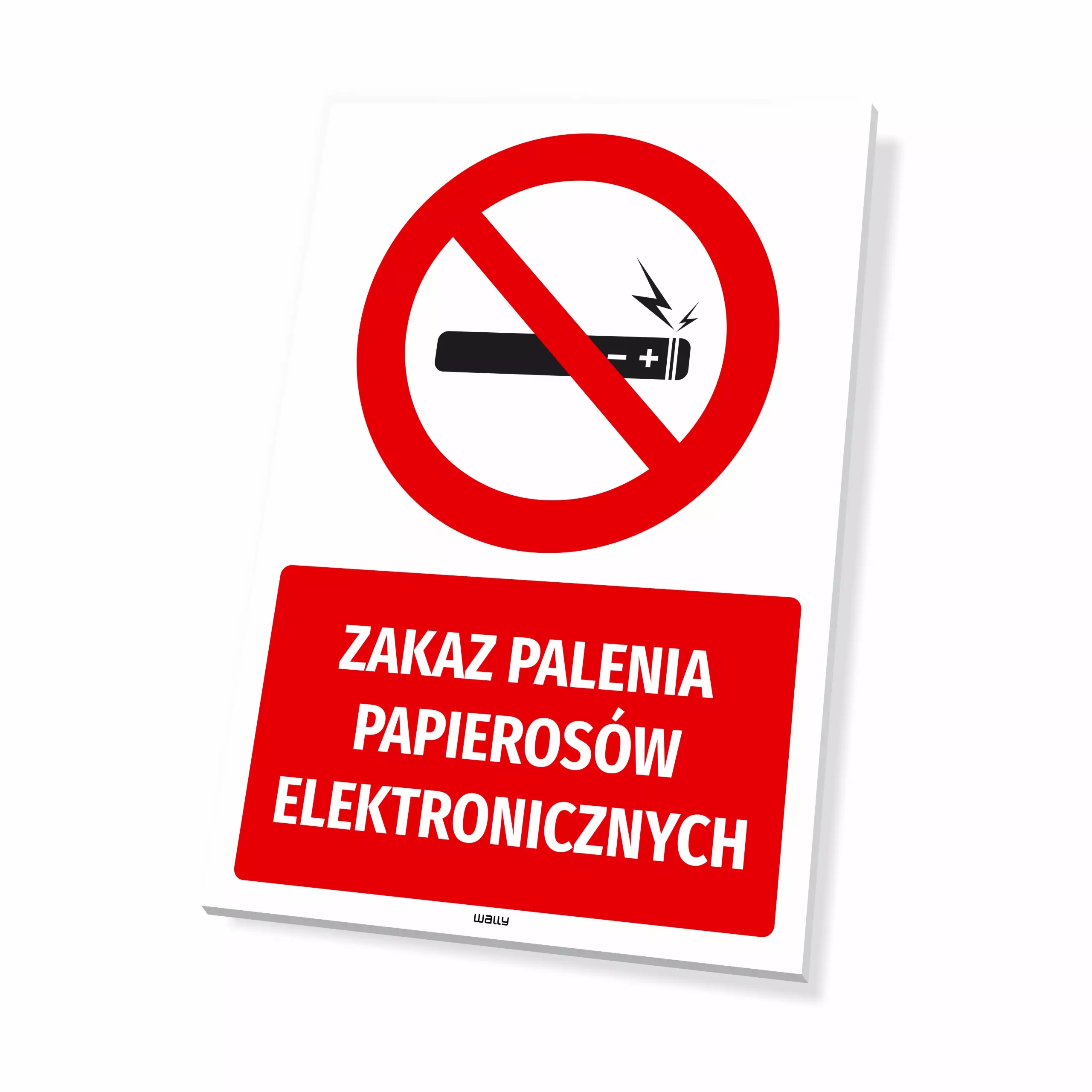 Tabliczka: Zakaz palenia papierosów elektronicznych