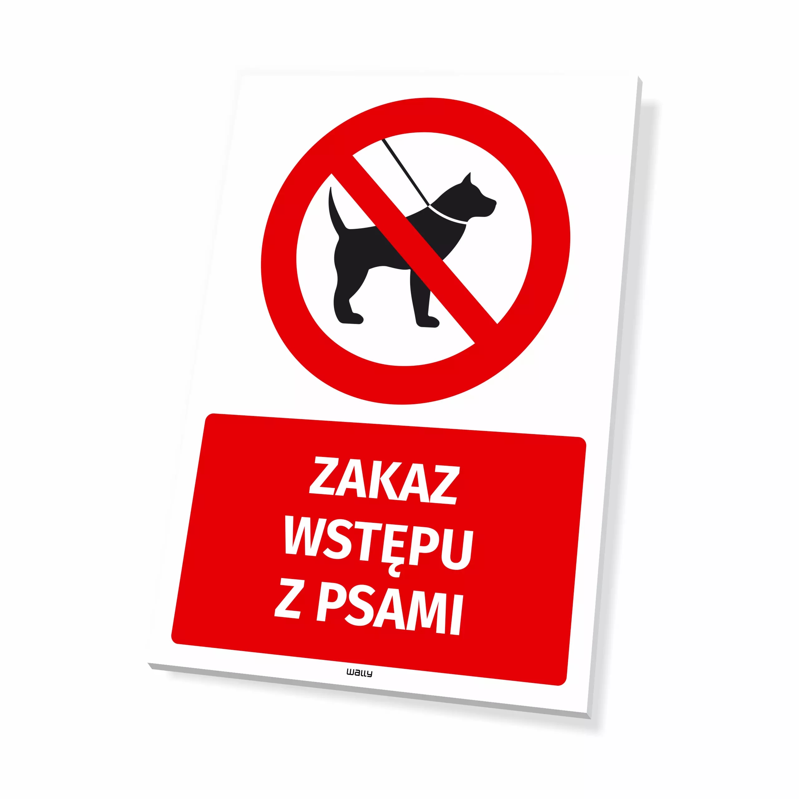 Tabliczka: Zakaz wstępu z psami