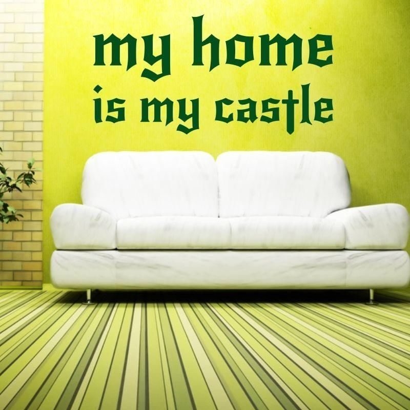 my home is my castle 1726 szablon malarski