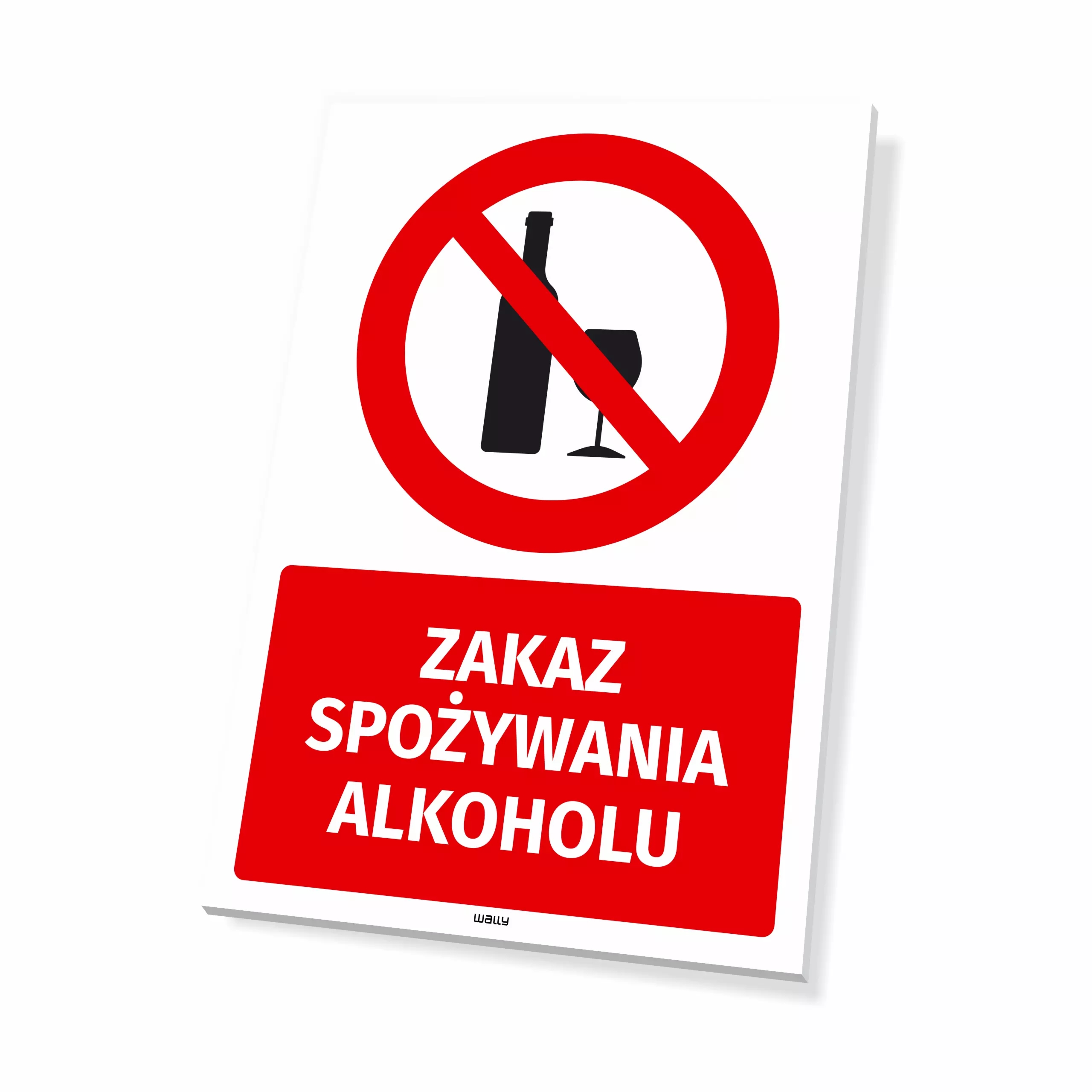 Tabliczka: Zakaz spożywania alkoholu