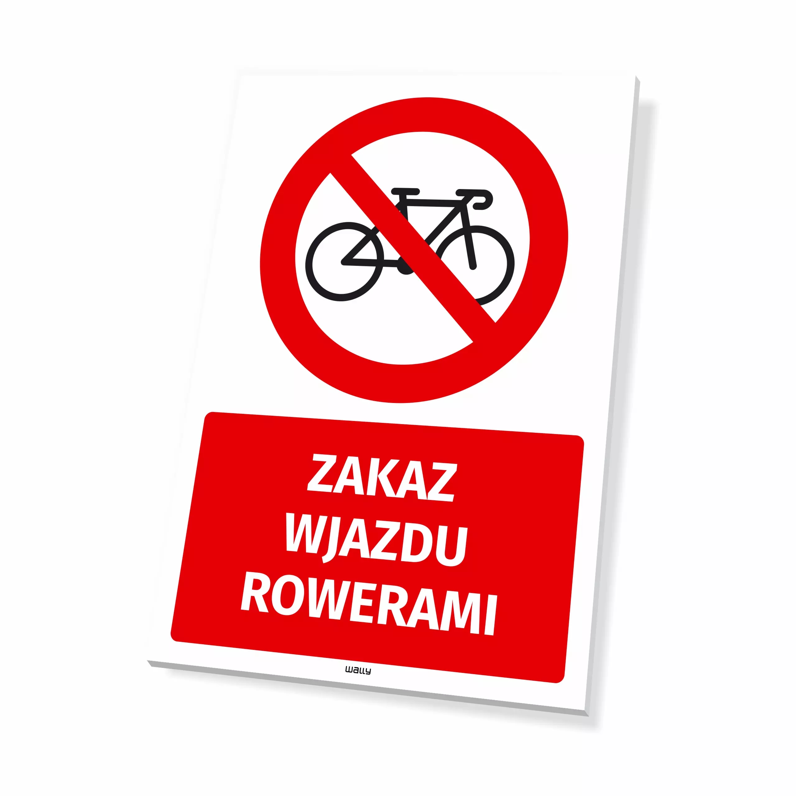 Tabliczka: Zakaz wjazdu rowerami