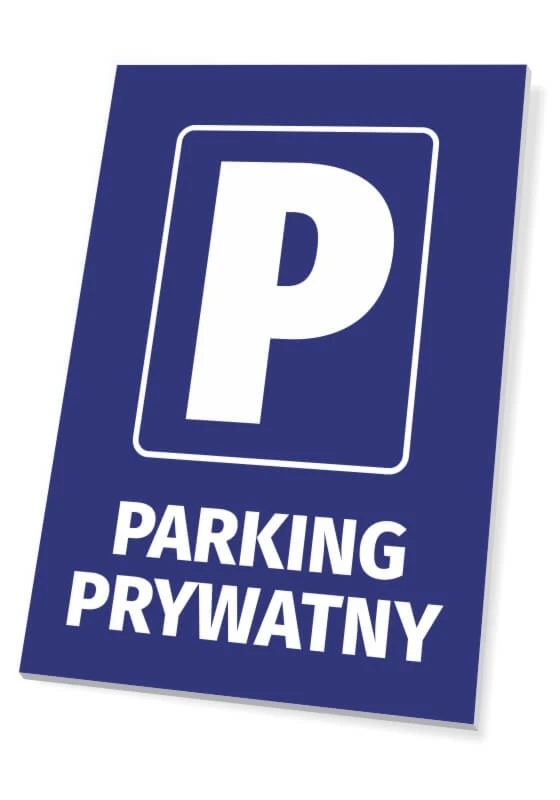Tabliczka: Parking prywatny