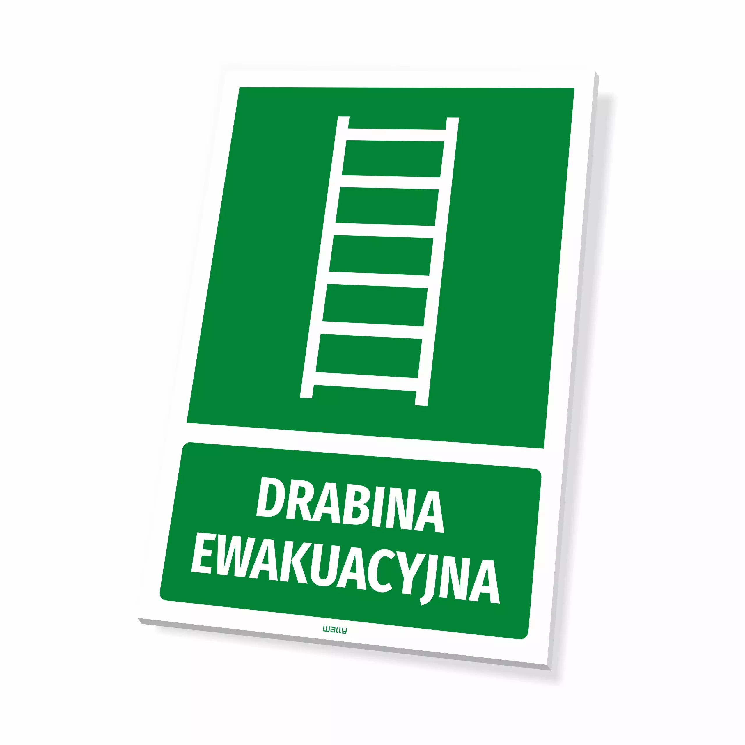 Tabliczka: drabina ewakuacyjna