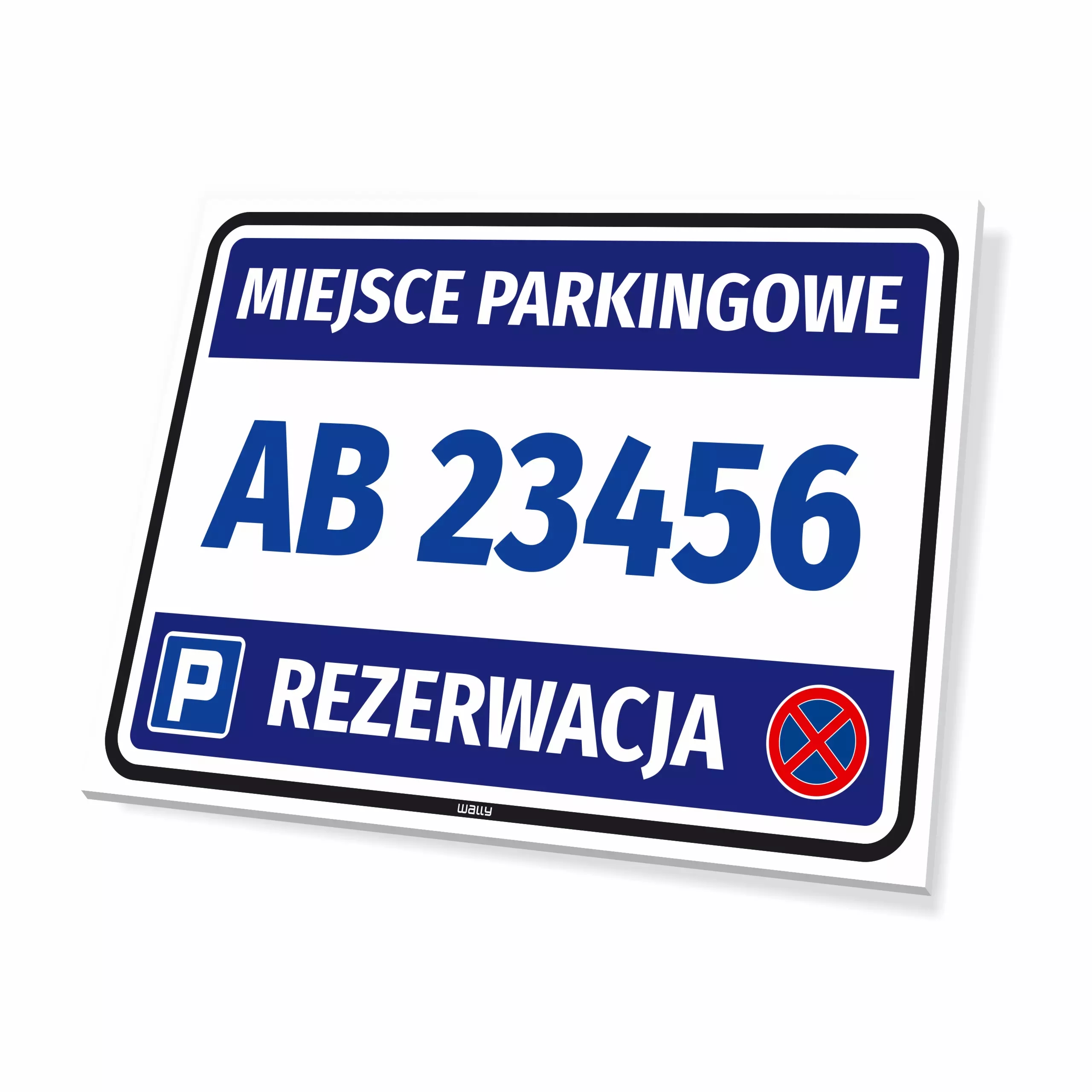Tabliczka - miejsce parkingowe z polem do uzupełnienia