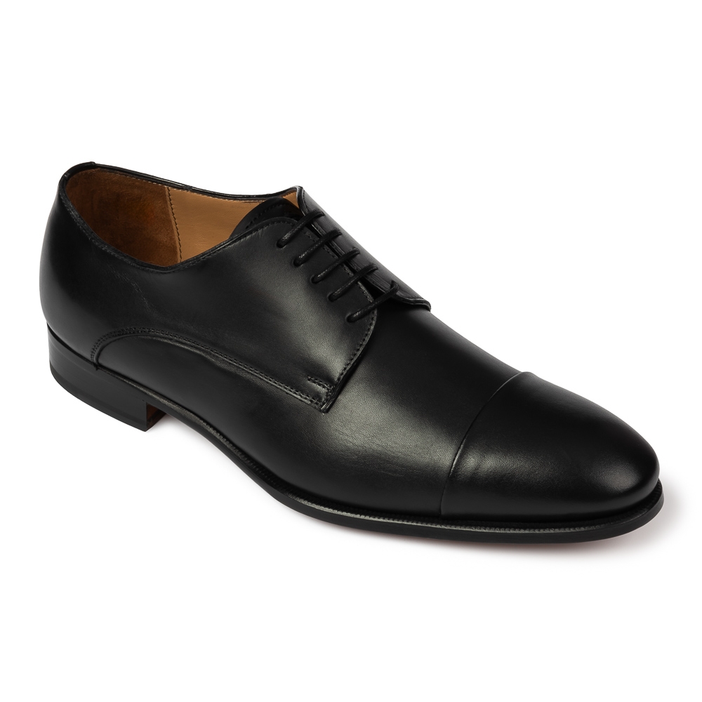 Image of Czarne eleganckie buty męskie typu Derby 42,5