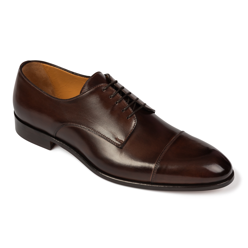 Image of Brązowe eleganckie buty męskie typu Derby Van Thorn 38