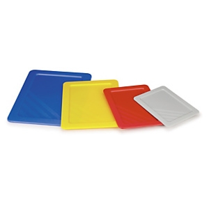Żółta pokrywa 327x241 mm do pojemnika sztaplowanego