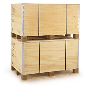 2 x Skrzynia paletowa ze sklejki RAJA 1180 × 780 × 580 mm