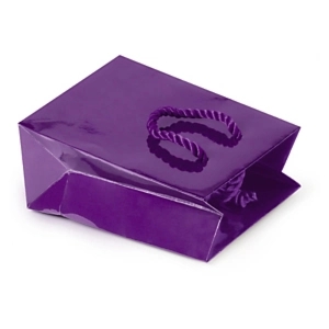 25 x Torba lakierowana fioletowa 320x210x100 - wyprzedaż