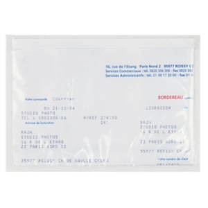 1000 x Kieszenie samoprzylepne - przylgi kurierskie 225x165mm 1000 szt