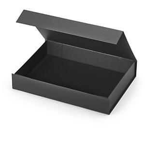 Opakowanie ozdobne zamykane na magnes 375x265x65mm, czarne