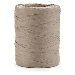 Papierowa wstążka z efektem rafii naturalnej, taupe 8mm x 100m