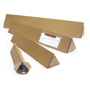 25 x Trójkątna tuba z zamknięciem samoprzylepnym RAJA 60 mm, długość 310 mm
