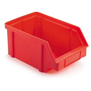 32 x Pojemnik magazynowy plastikowy czerwonyi 224x144x108