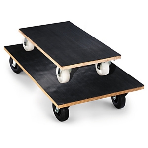 Platforma mobilna z czarną powłoką antypoślizgową 580x345x145 mm, kółka 10 cm
