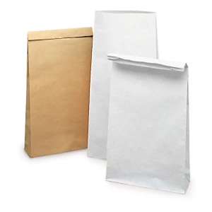 250 x Worek papierowy Kraft biały 100g/m2 180x440x80 mm 250 szt