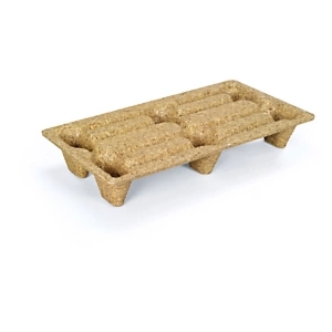 Mini paleta z drewna prasowanego 400x800mm, 2 wejścia