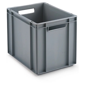Pojemnik plastikowy z uchwytami otwartymi 400x300x320 mm, 30l