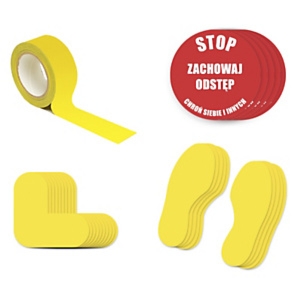 Zestaw do znakowania podłogi 2A - teksty