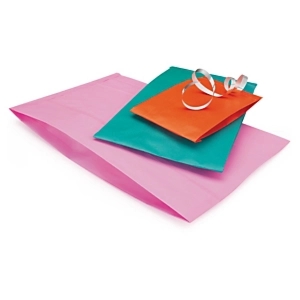 250 x Torebka papierowa na prezent w żywych kolorach 120x190x45mm pomarańczowa, 250 szt.