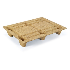 Mini paleta z drewna prasowanego 600x800mm, 2 wejścia