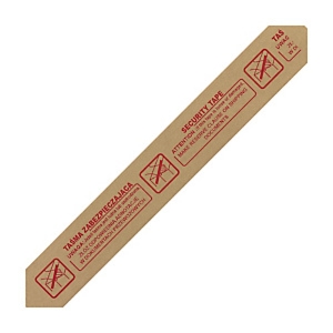 36 x Taśma pakowa papierowa RAJA z napisem GWARANCJA 50mm x 50m