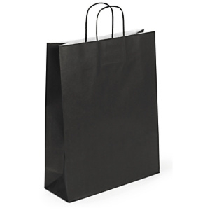 50 x Torba papierowa czarna 250x320x110