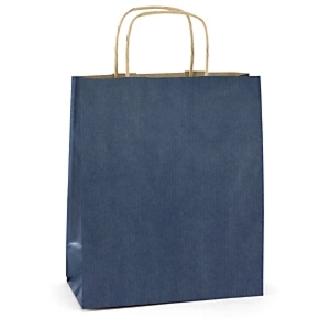 200 x Niebieska torba papierowa 250x320x110