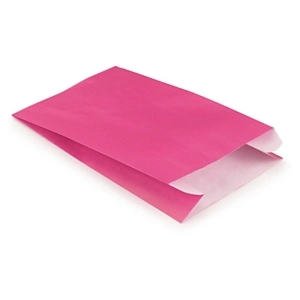 250 x Różowa torebka papierowa na prezent 240x390x75 mm