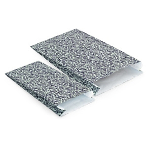 250 x Woreczek z papieru kraft ze wzorem roślinnym 175x350x60 mm