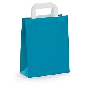 50 x Torba papierowa jaskrawa niebieska 90 g/m2 320x390x160 mm