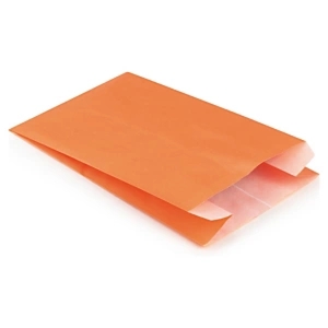 250 x Pomarańczowa torebka papierowa na prezent 240x390x75 mm