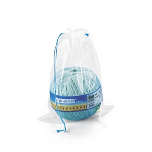 Worek foliowy wiązany sznurkiem, w 50% z recyklingu 100 x 150 mm