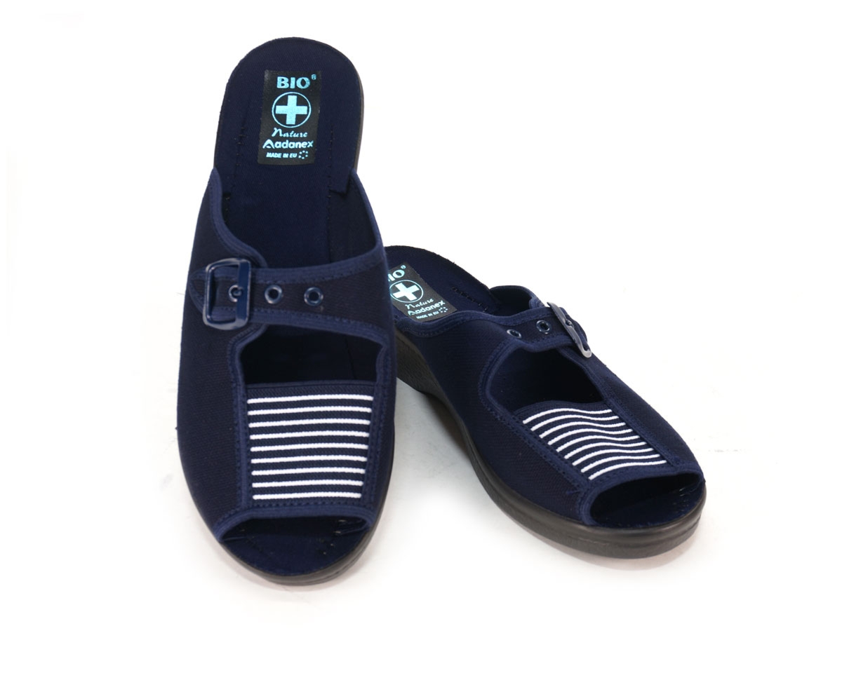 Pantofle  damskie , granatowy