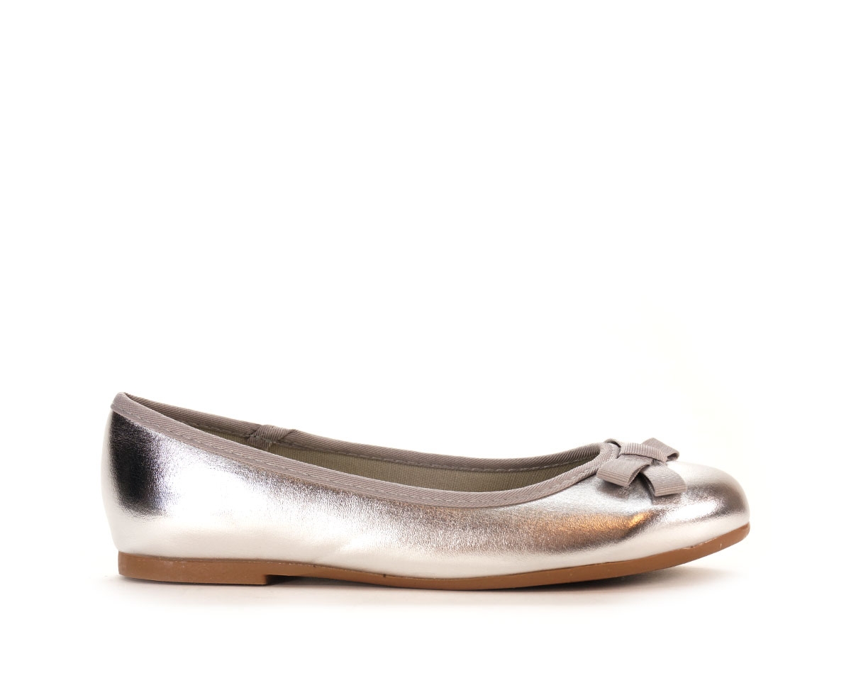 Baleriny dziecięce Miss, srebrny