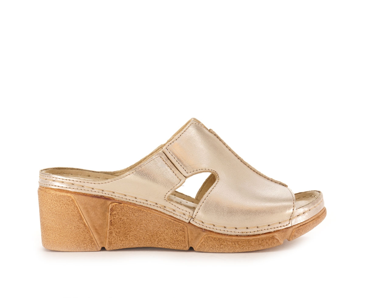 Klapki damskie Stella pietrzak elżbieta janina, złoty