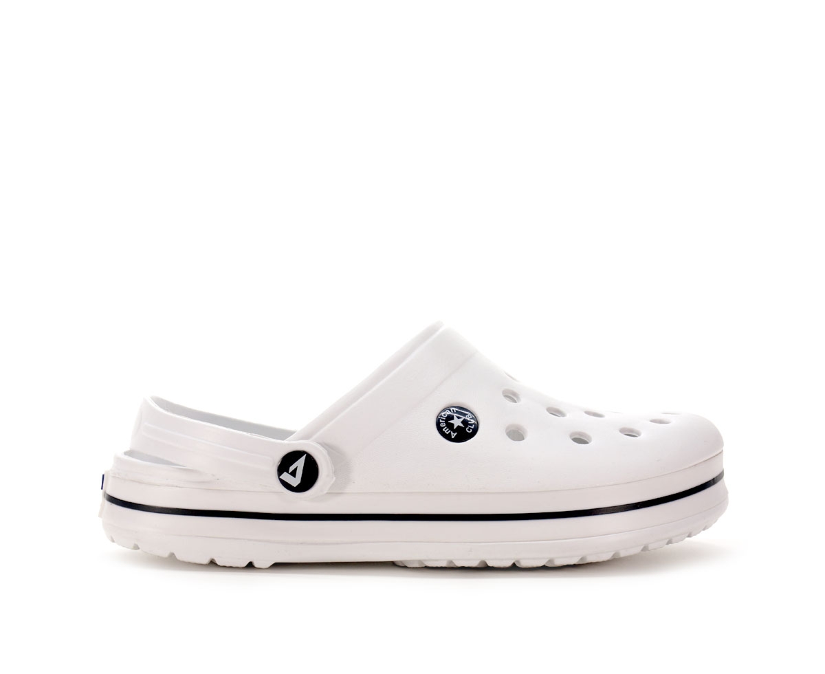 Clogi damskie American club, biały