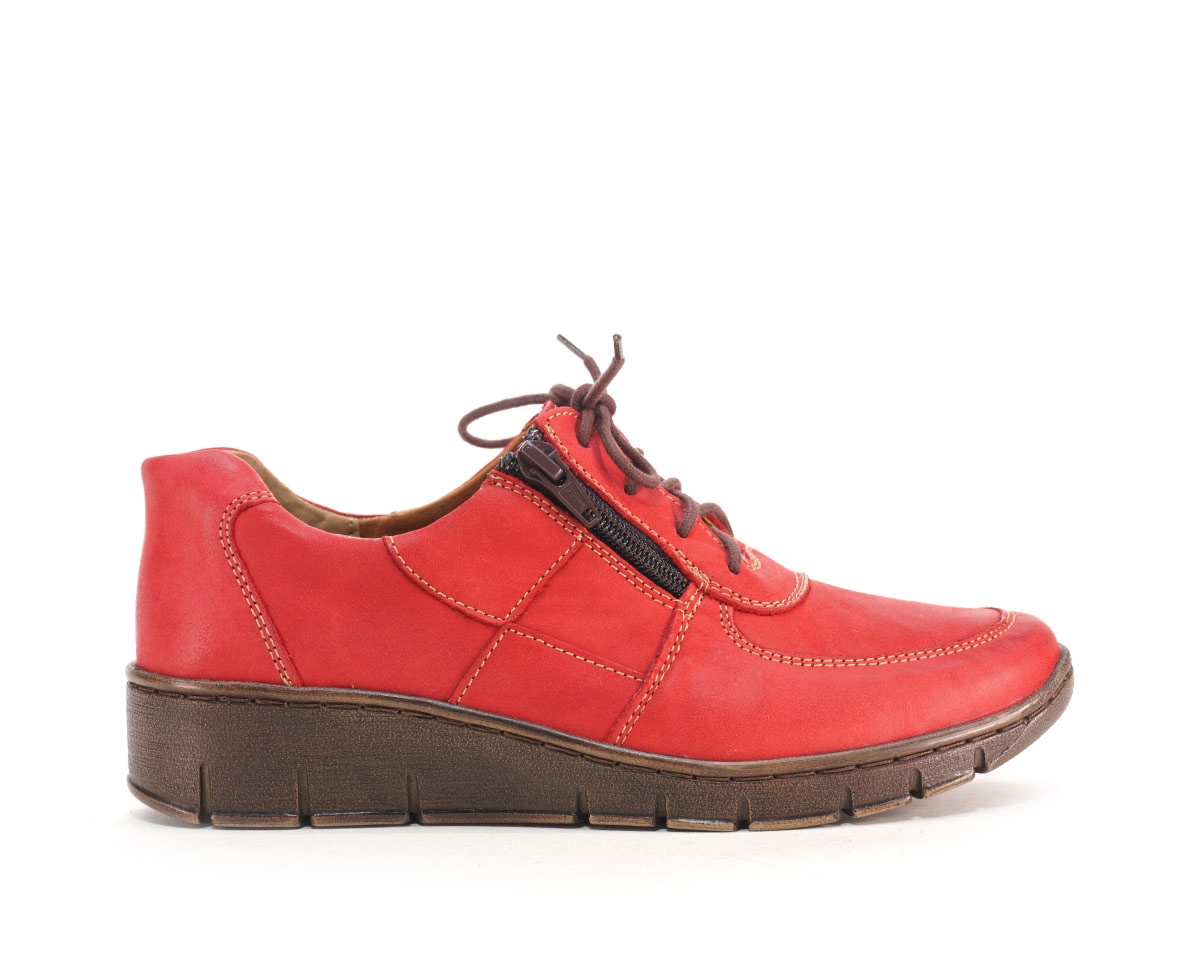 Półbuty damskie Stella pietrzak elżbieta janina, czerwony